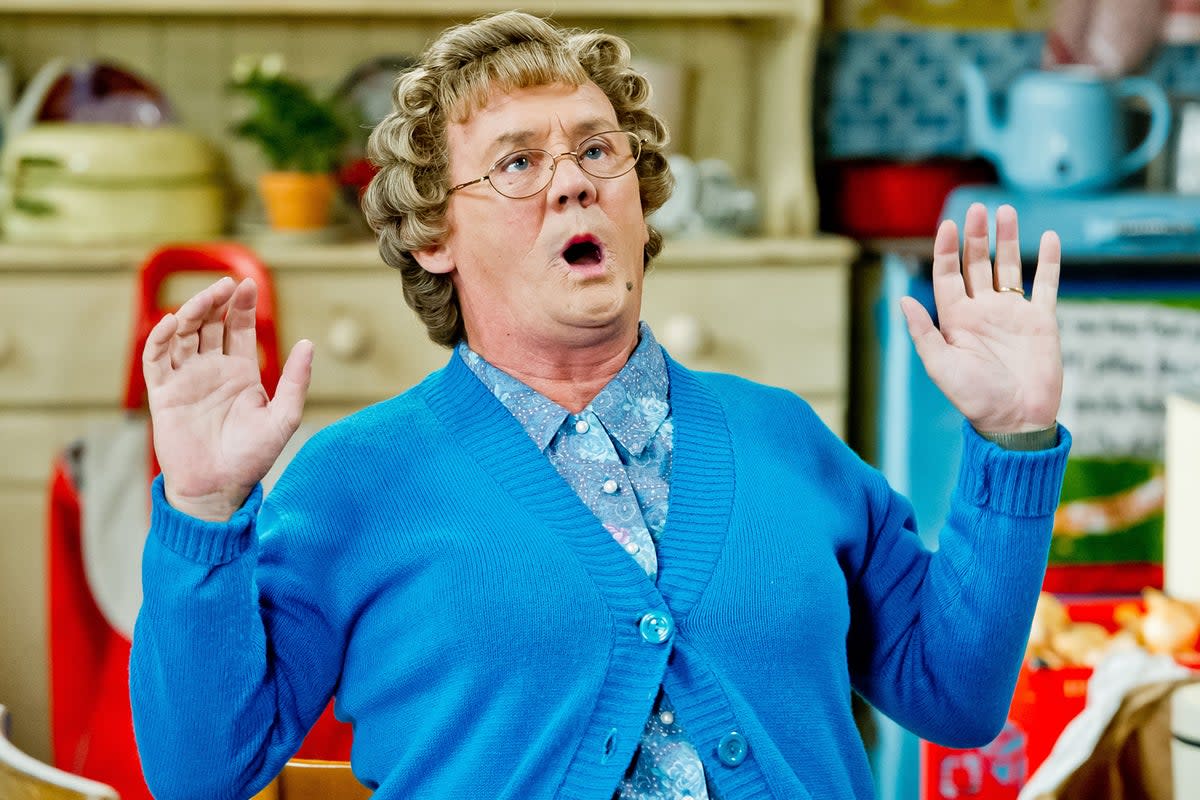 The new series of Mrs Brown’s Boys includes a ‘goodbye’ to Dame Edna Everage and Paul O’Grady (BBC)