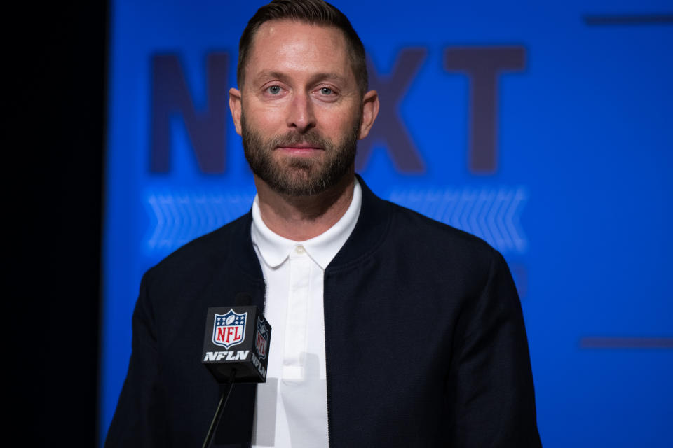 Cardinals head coach Kliff Kingsbury and GM Steve Keim signed five-year contract extensions on Wednesday. (Photo by Zach Bolinger/Icon Sportswire via Getty Images)