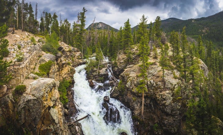 Adams Falls on the East Inlet Trail in Rocky Mountain National Park