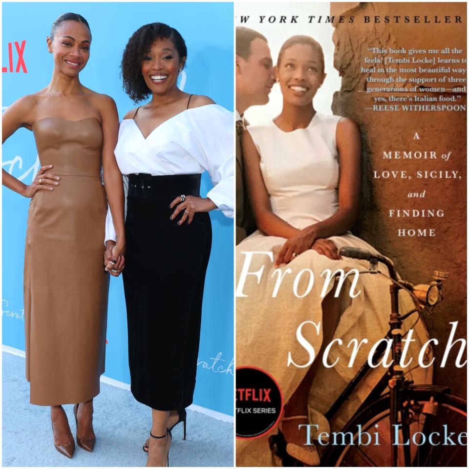 From Scratch Netflix memoir Tembi Locke starring Zoe Saldana