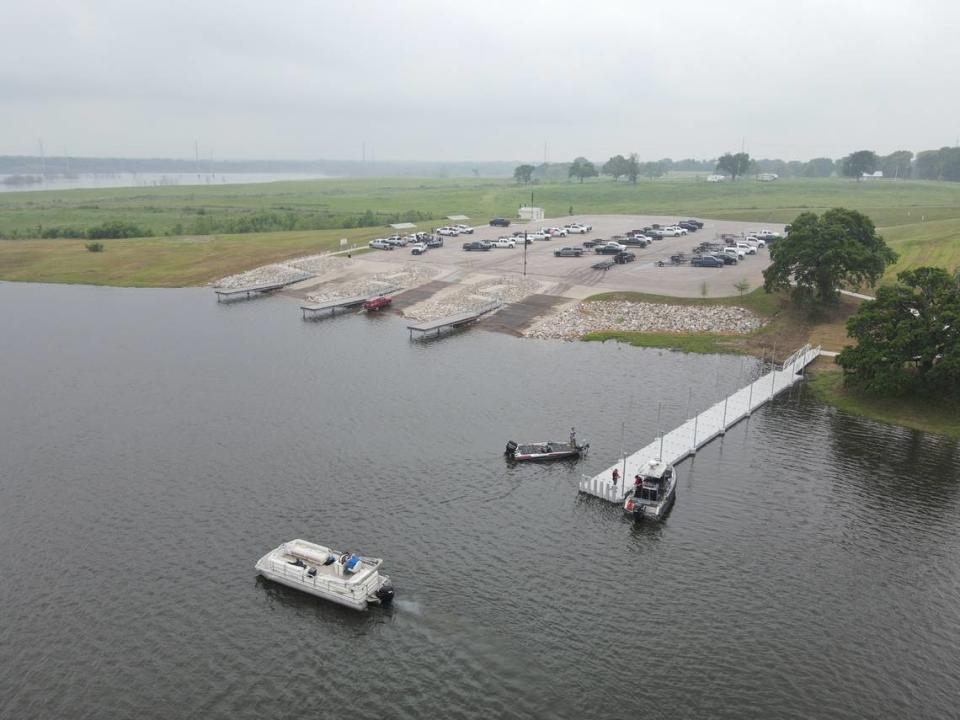 Visitors to the lake have three public access areas to launch boats for fishing and hunting. North Texas Municipal Water District