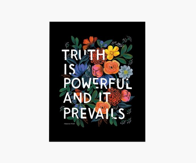 5) Truth Quote Art Print