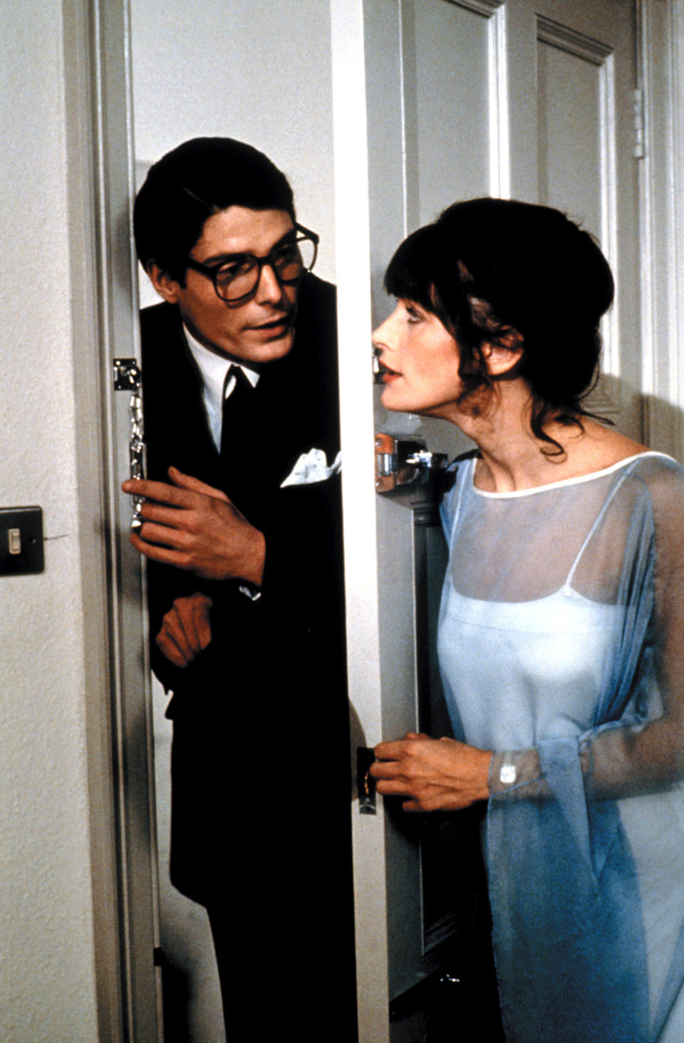 Reeve as Clark Kent with Margot Kidder as Lois Lane in <em>Superman: The Movie.</em> (Photo: Warner Bros c/o Everett Collection)