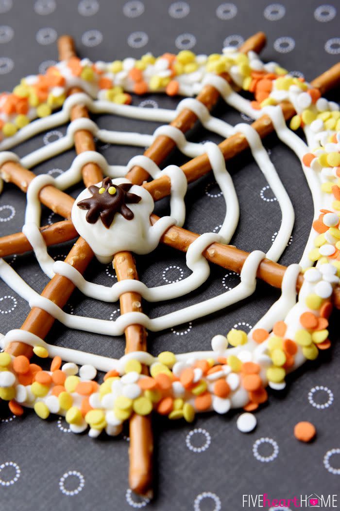 Pretzel Candy Spiderwebs