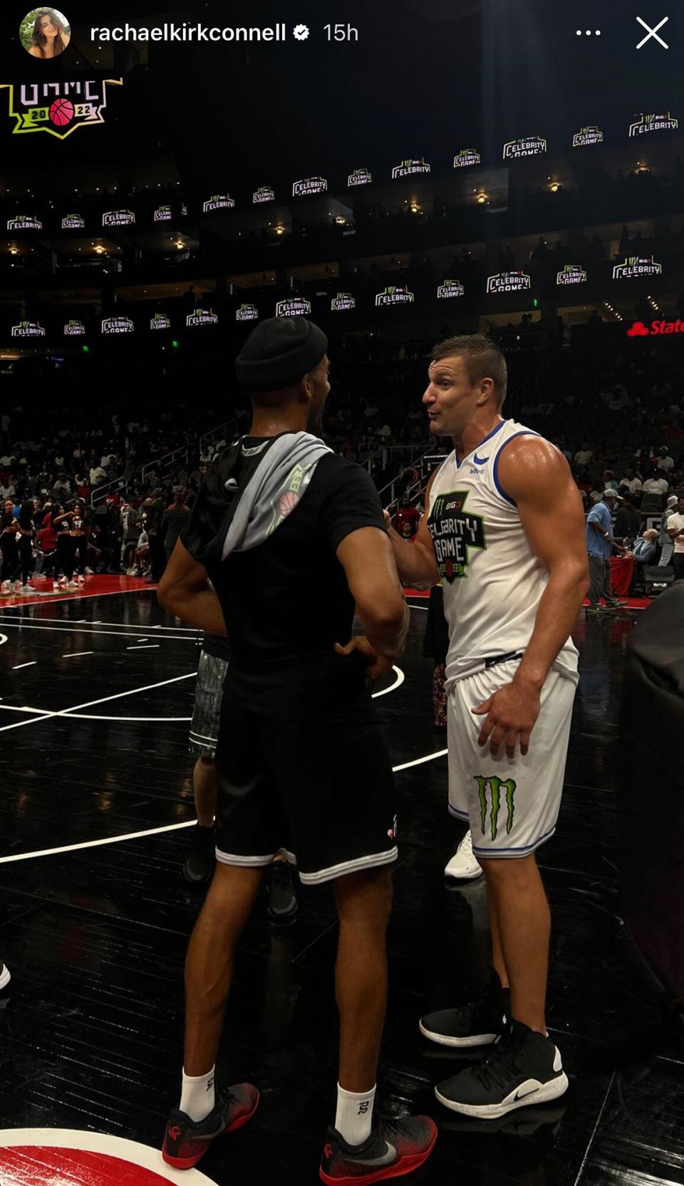 Matt James and Rob Gronkowski Big 3 Celeb Game