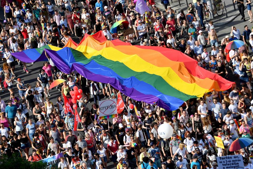 Budapest Pride in 2019 (AFP via Getty Images)