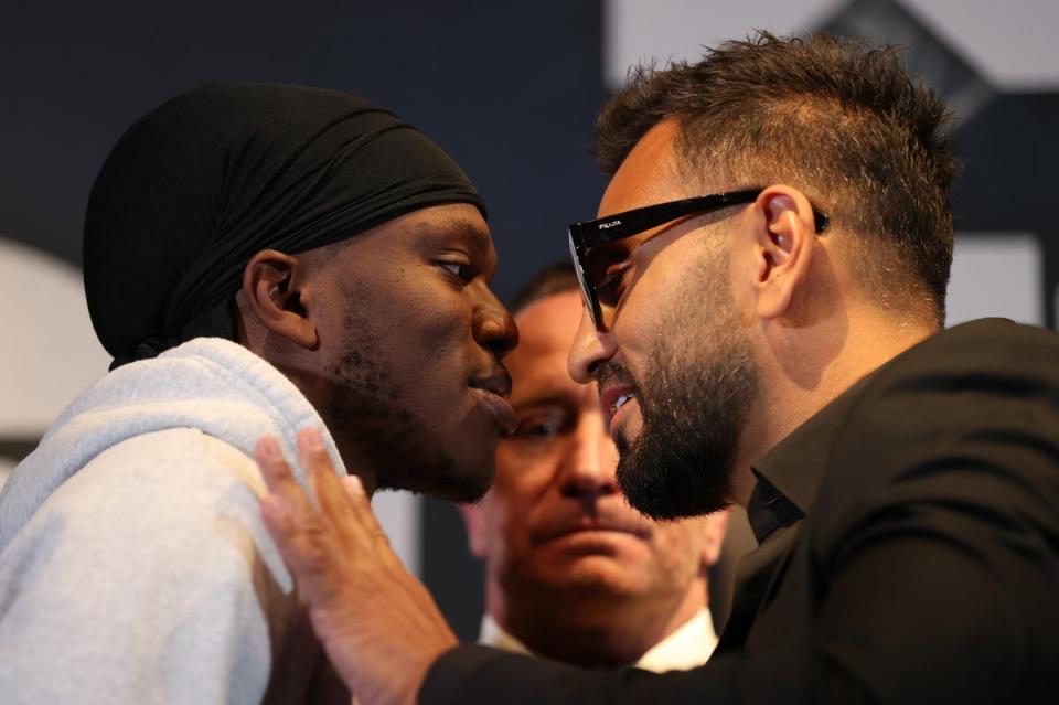 KSI and Joe Fournier lock horns on a big night for YouTube boxing at Wembley Arena (Getty Images)