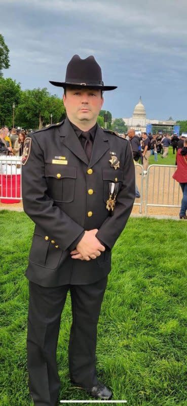 Onondaga County Sheriff Lt. Michael Hoosock was one of two police officers killed during a shoot out Sunday night in Liverpool, N.Y. The assailant, Christopher Murphy, was also killed. Photo courtesy of Onondaga County Sheriff's Office/Facebook