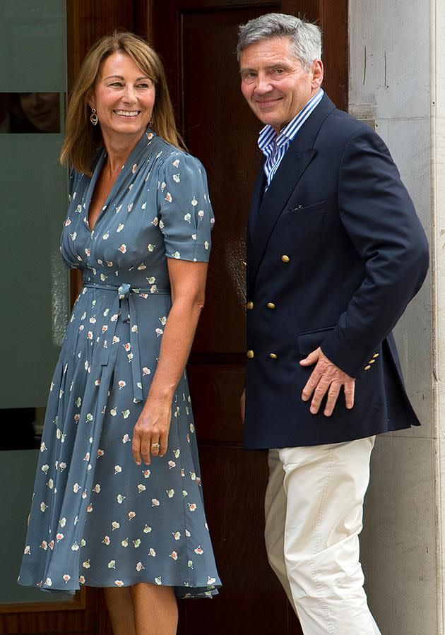 According to sources, Michael (pictured here with his wife Carole) wouldn't dream of flirting with Camilla. Photo: Getty