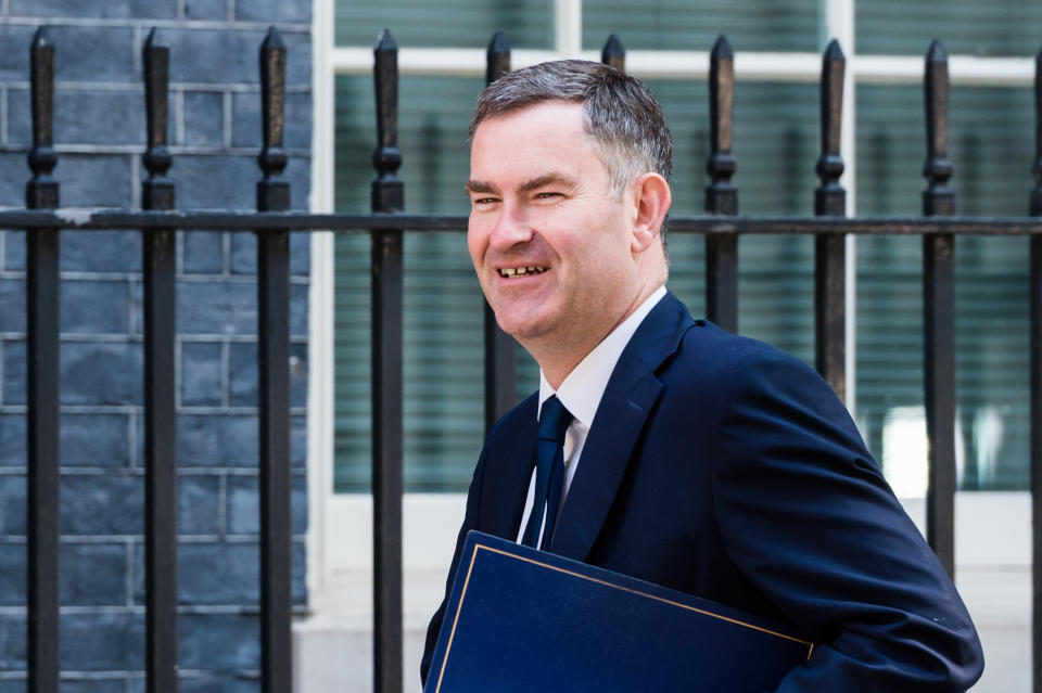 LONDON, UNITED KINGDOM - JULY 23: Lord Chancellor and Secretary of State for Justice David Gauke arrives for Theresa May's final cabinet meeting as Prime Minister at 10 Downing Street on 23 July, 2019 in London, England. Today's announcement of a new Conservative Party leader and prime minister, most likely Boris Johnson, is expected to trigger ministerial resignations from critics of the no-deal Brexit approach ahead of a major Cabinet reshuffle. (Photo credit should read Wiktor Szymanowicz / Barcroft Media via Getty Images)