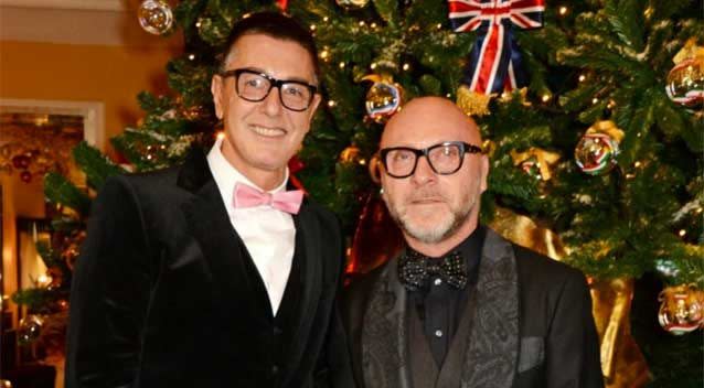 billionaire Italian fashion designers Stefano Gabbana, left, and Domenico Dolce were reportedly used as an example by Eric Abetz in an attempt to demonstrate a claim that not all gay men want to marry. Photo: Getty