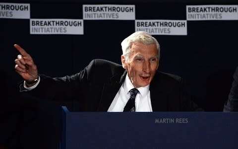 The Astronomer Royal Martin Rees is calling for the mission to go ahead - Credit: Julian Simmonds Telegraph