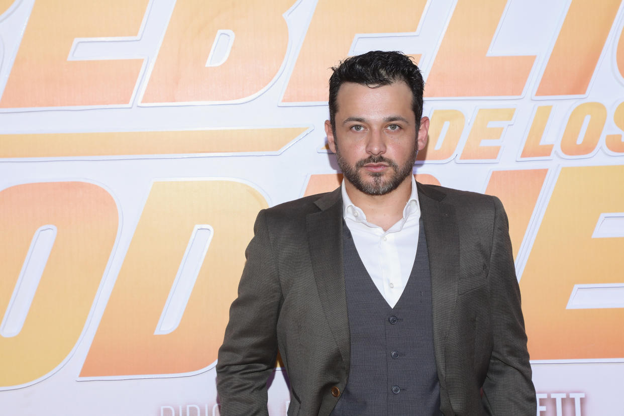 MEXICO CITY, MEXICO - FEBRUARY 24:  Gustavo Egelhaaf attends "La Rebelion de los Godinez" Mexico City premiere red carpet at Cinepolis Plaza Carso on February 24, 2020 in Mexico City, Mexico.  (Photo by Victor Chavez/Getty Images)