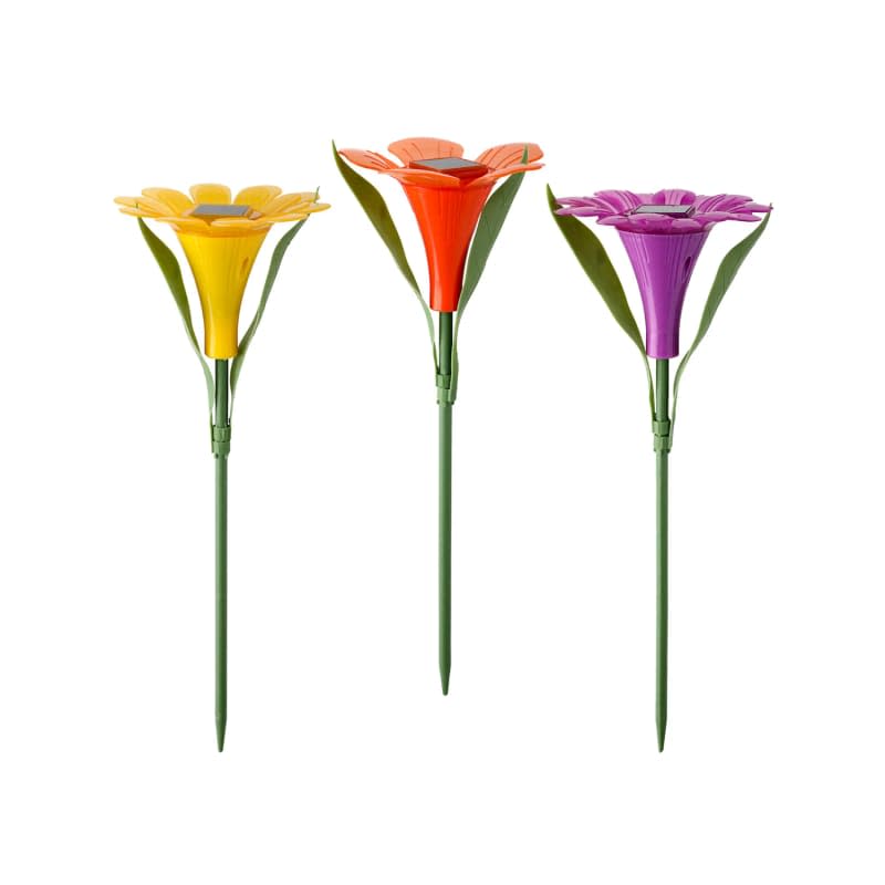 Garden Collection Floral Shaped LED Solar Stake Light