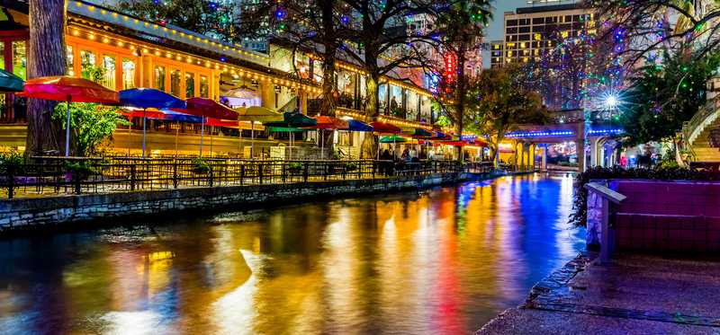 The river walk in San ntonio, TX.