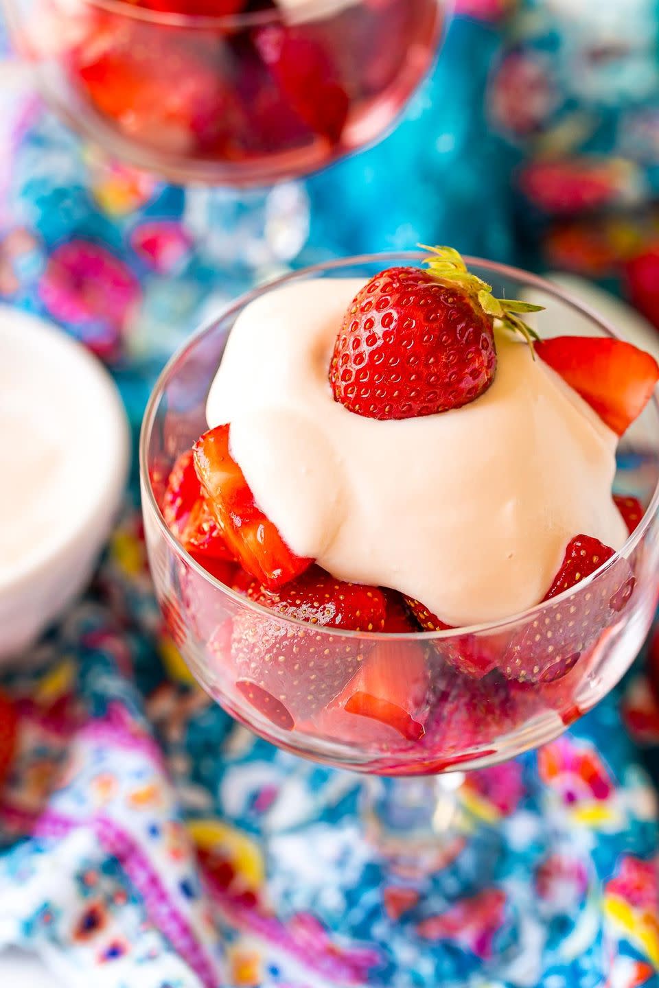 strawberries romanoff