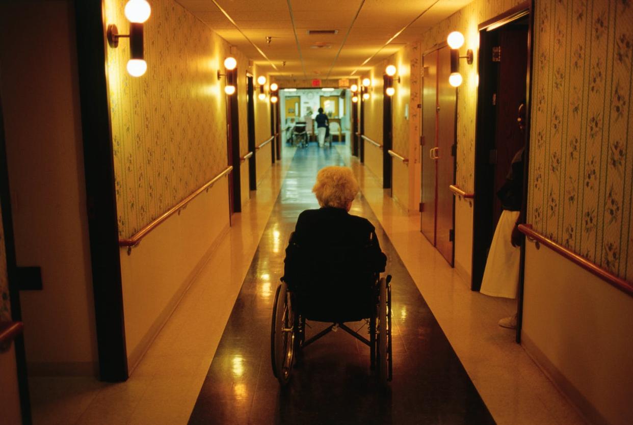 <span class="caption">Trauma-informed care ensures that both patients and staff feel supported in their care decisions.</span> <span class="attribution"><a class="link " href="https://www.gettyimages.com/detail/photo/elderly-woman-in-assisted-care-home-royalty-free-image/527812174" rel="nofollow noopener" target="_blank" data-ylk="slk:Owen Franken/Corbis Documentary via Getty Images;elm:context_link;itc:0;sec:content-canvas">Owen Franken/Corbis Documentary via Getty Images</a></span>