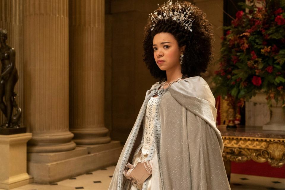 Amarteifio plays a young Queen Charlotte in the series (LIAM DANIEL/NETFLIX)