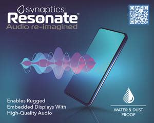 Winning in the Sensors category, Resonate is a game-changing solution that directly combines audio,  haptics, and pressure-sensing capabilities into any display surface.