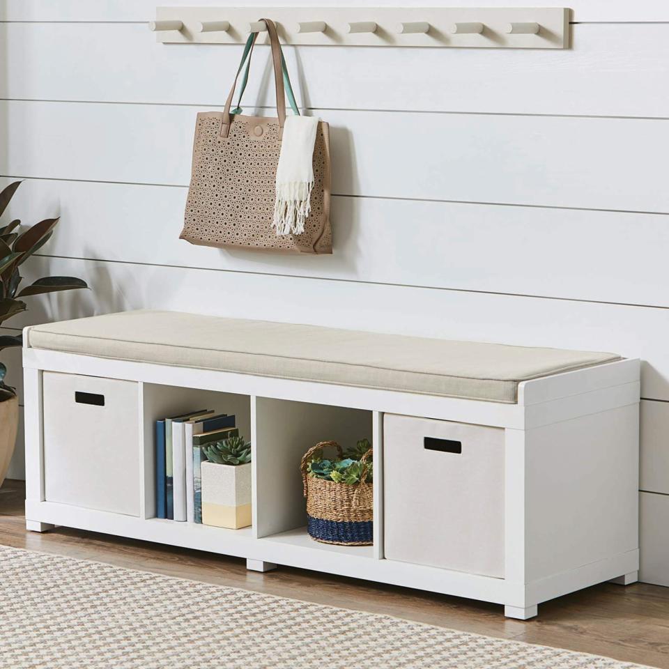 Four-Cube Storage Bench