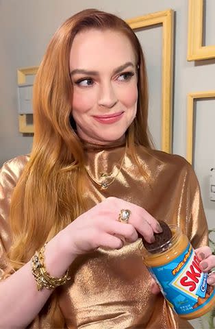 <p>tiktok</p> Lindsay Lohan on "The Tonight Show" on March 4, 2024.