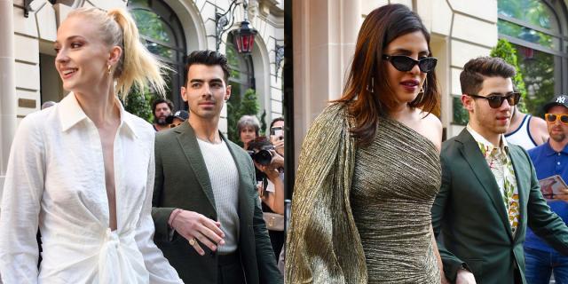 What Priyanka Chopra and Sophie Turner wore to their white