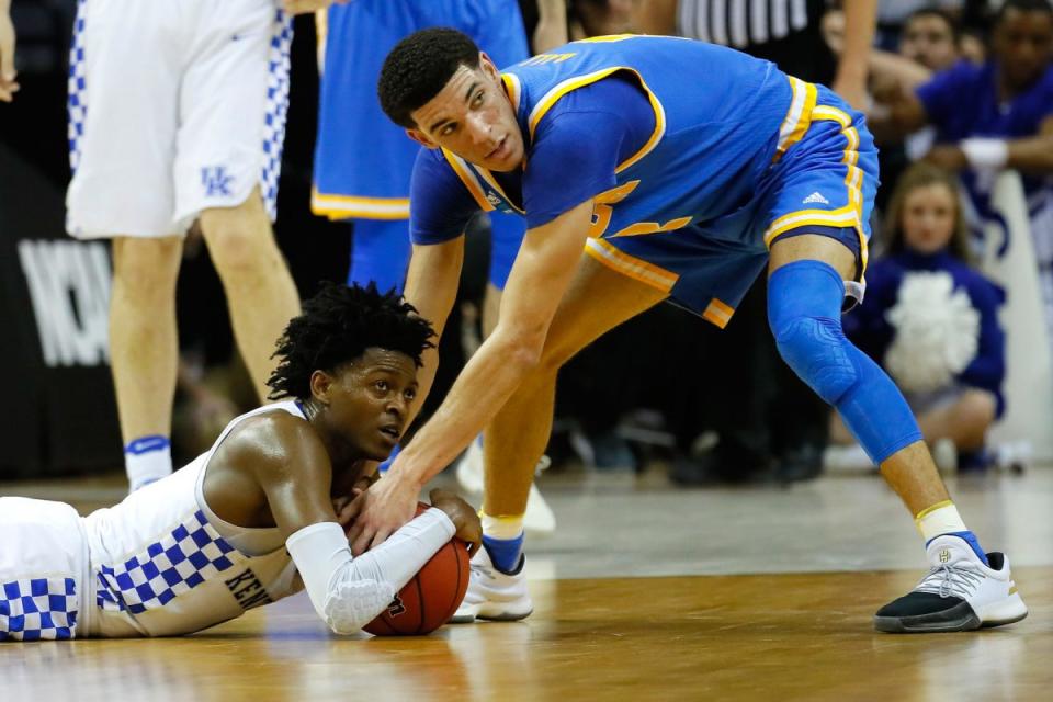 De'Aaron Fox and Lonzo Ball will be two of the first point guards selected on Thursday. (Getty)