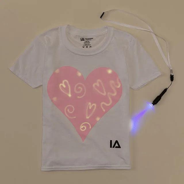 <p><a href="https://go.redirectingat.com?id=74968X1596630&url=https%3A%2F%2Fwww.uncommongoods.com%2Fproduct%2Flove-heart-light-up-drawing-tees&sref=https%3A%2F%2Fwww.thepioneerwoman.com%2Fholidays-celebrations%2Fgifts%2Fg42557514%2Fvalentines-day-gifts-for-kids%2F" rel="nofollow noopener" target="_blank" data-ylk="slk:Shop Now;elm:context_link;itc:0;sec:content-canvas" class="link rapid-noclick-resp">Shop Now</a></p><p>Love Heart Light-Up Drawing Tee</p><p>uncommongoods.com</p><p>$25.00</p><span class="copyright">Uncommon Goods</span>