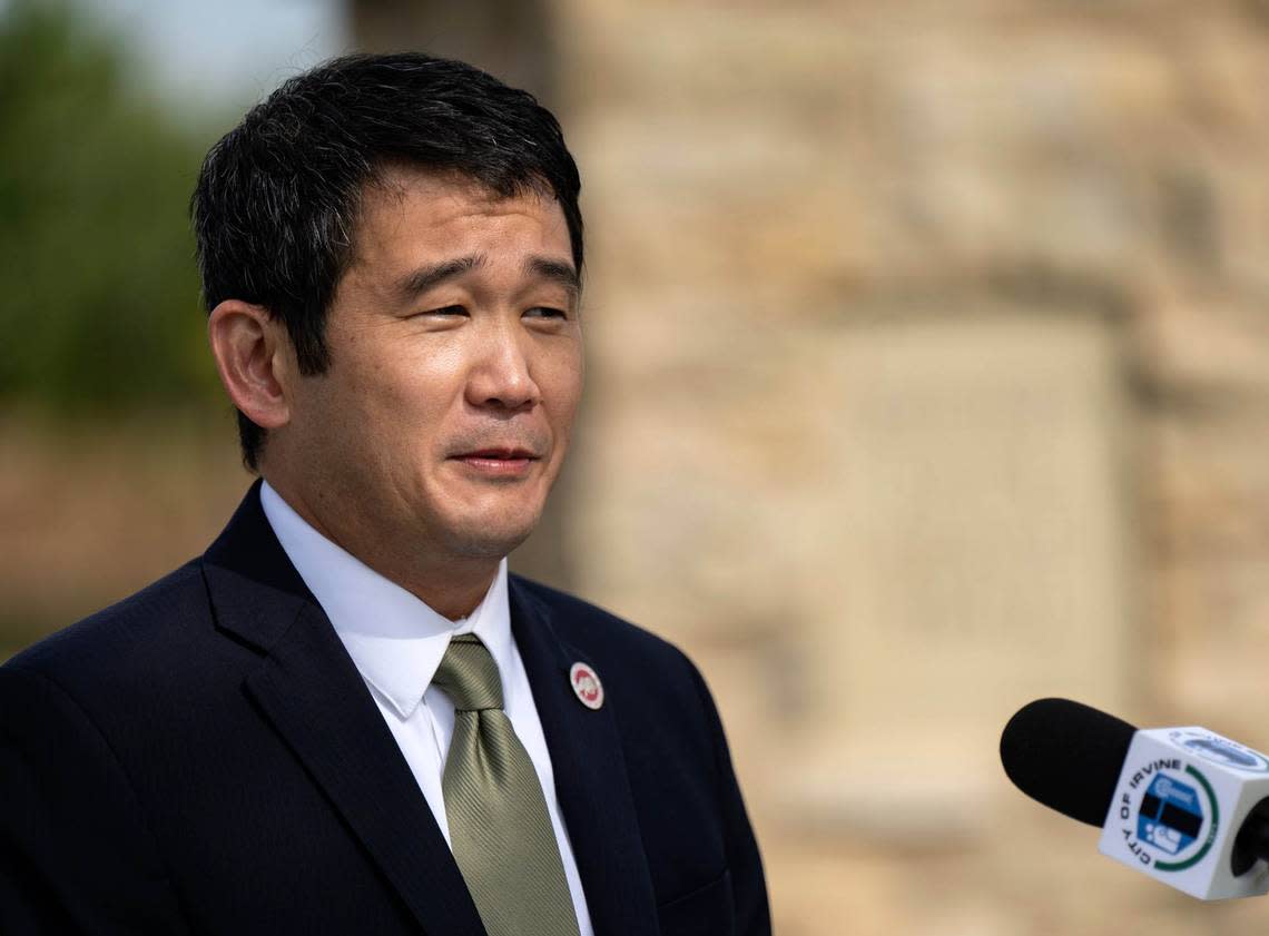 State Sen. Dave Min, D-Irvine, a candidate for Congress, announced that he was cited for misdemeanor driving under the influence.