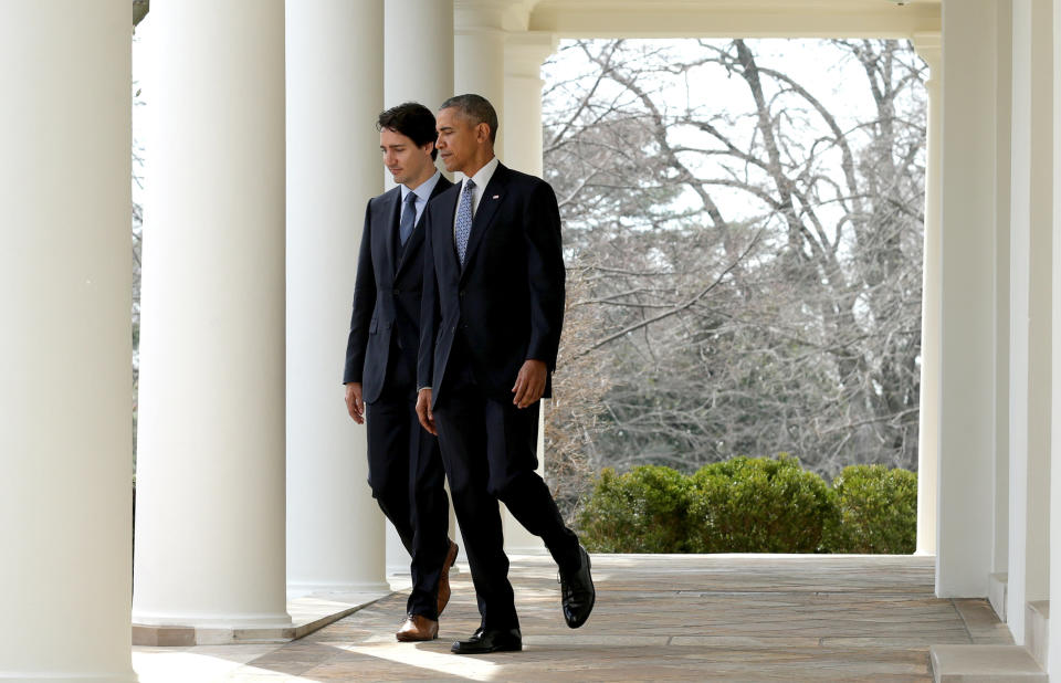 D.C. residents were pumped about Trudeau's visit.&nbsp;<br /><br />"Obviously he's very good-looking, he's very exciting, he's very progressive," one Canadian expat&nbsp;<a href="http://www.huffingtonpost.ca/2016/03/10/pm-s-first-speech-to-a-u-s-audience-let-s-not-live-in-fear-of-the-world_n_9425054.html">told the Canadian Press.</a>&nbsp;"And that plays really well in D.C."