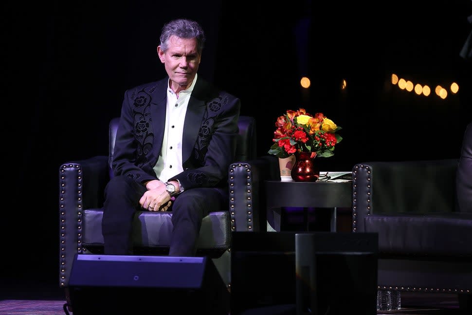 Randy Travis attends A Texas Heroes & Friends Tribute to Randy Travis - 1 Night, 1 Place, 1 Time at Texas Trust CU Theatre on November 15, 2023 in Grand Prairie, Texas.