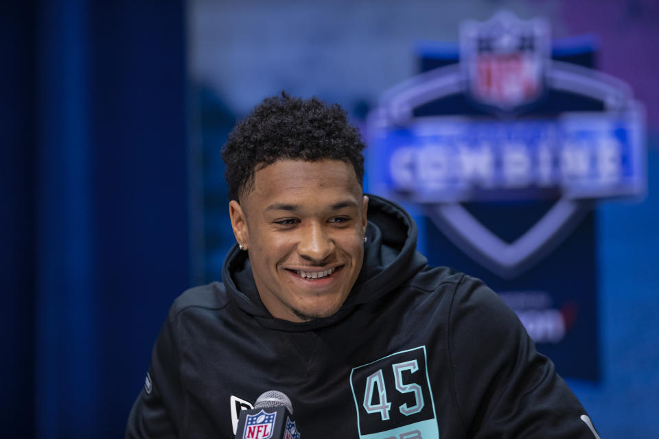 LSU S Grant Delpit is a highly regarded NFL draft prospect but with one area of his game that needs to be cleaned up. (Photo by Michael Hickey/Getty Images)