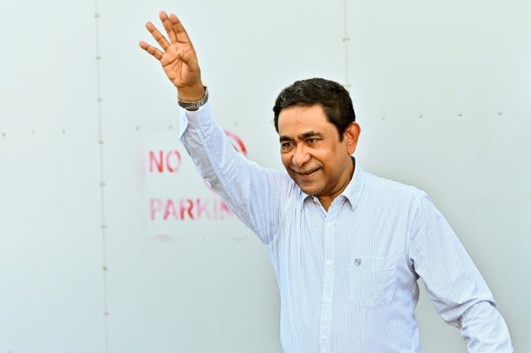 Former Maldives president Abdulla Yameen was freed after the High Court overturned his conviction and 11-year sentence on graft and money-laundering charges (Mohamed Afrah)