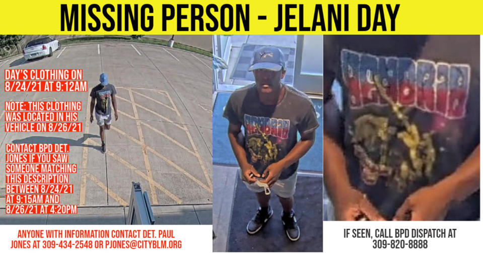 Jelani was seen on security video at a store called Beyond / Hello in Bloomington, at 9:12 a.m. on August 24, 2021. 