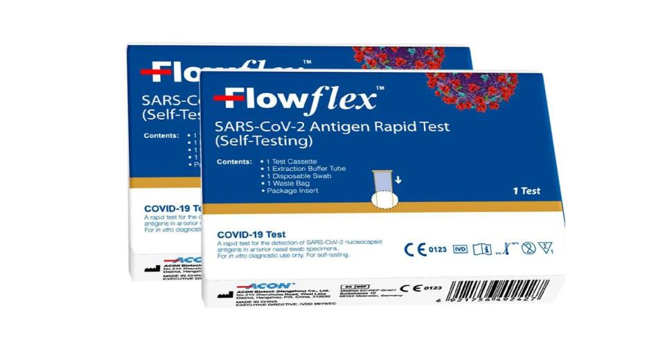 Flowflex Antigen Rapid Test Lateral Flow Self-Testing Kit 2 Kit Bundle (Flowflex/Boots)