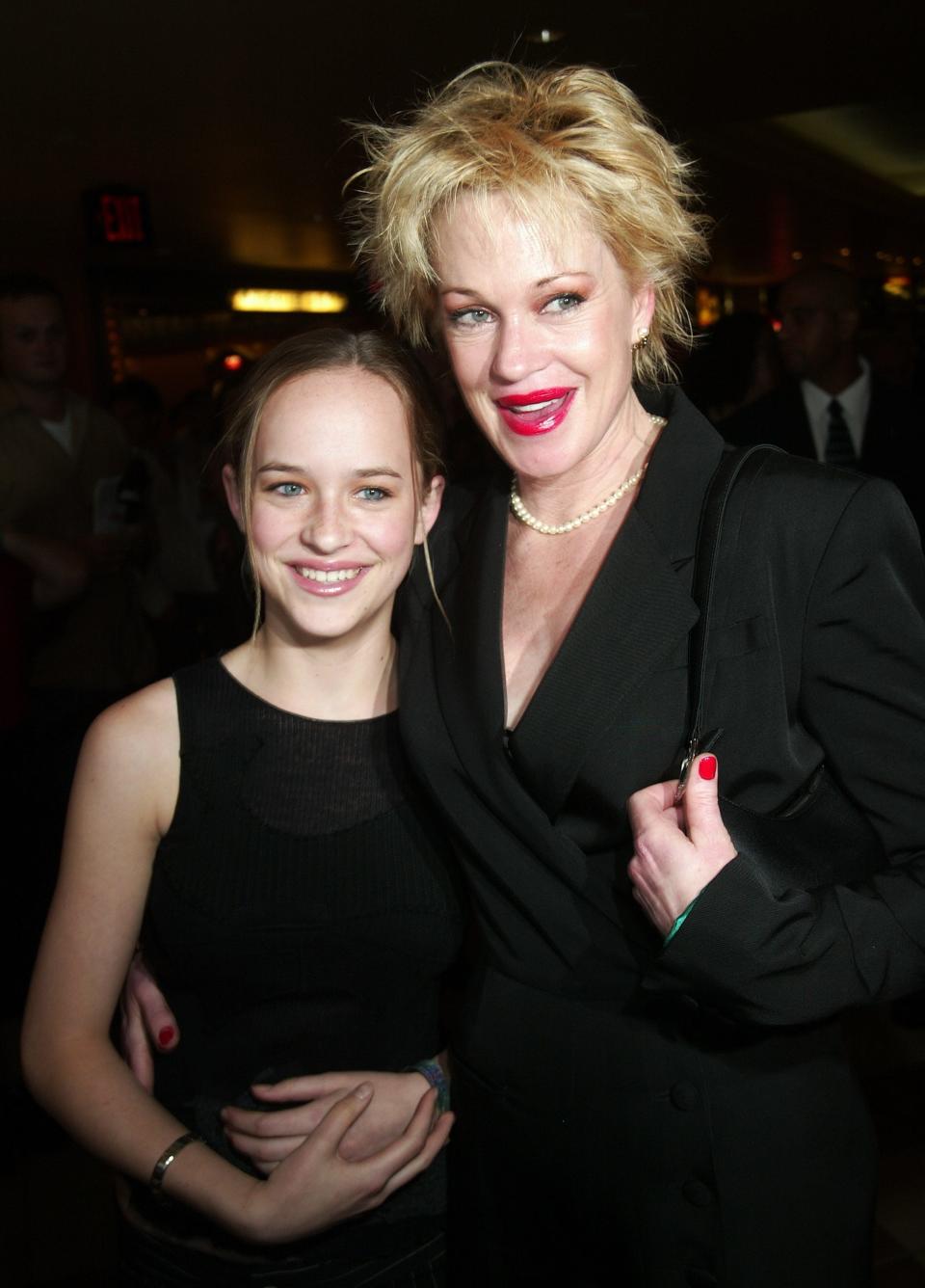 Dakota Johnson and Melanie Griffith at the premiere of 'And Starring Pancho Villa As Himself'