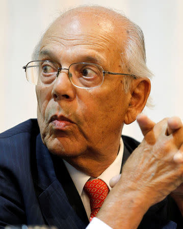 Former Uruguayan President Jorge Batlle reacts in Montevideo, Uruguay April 17, 2012. Batlle who was Uruguayan President from 2000 to 2005 died on October 24, 2016 according to local media. Picture taken April 17, 2012. REUTERS/Andres Stapff