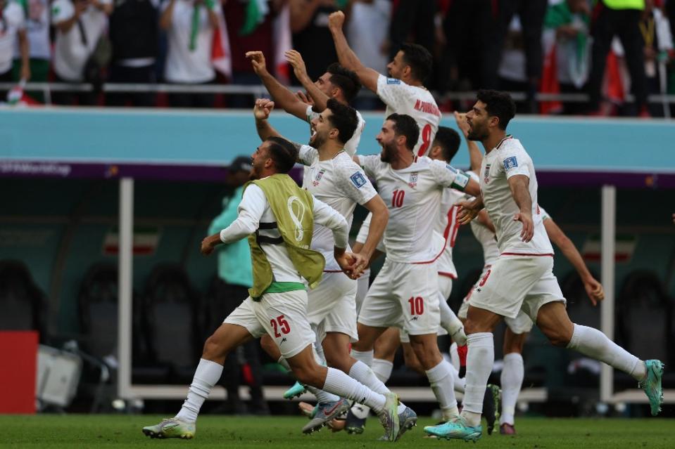 伊朗在第一場慘敗後拿下首勝。法新社