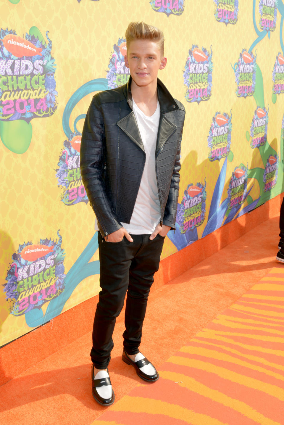 Cody Simpson arrives at the 27th annual Kids' Choice Awards at the Galen Center on Saturday, March 29, 2014, in Los Angeles. (Photo by John Shearer/Invision/AP)