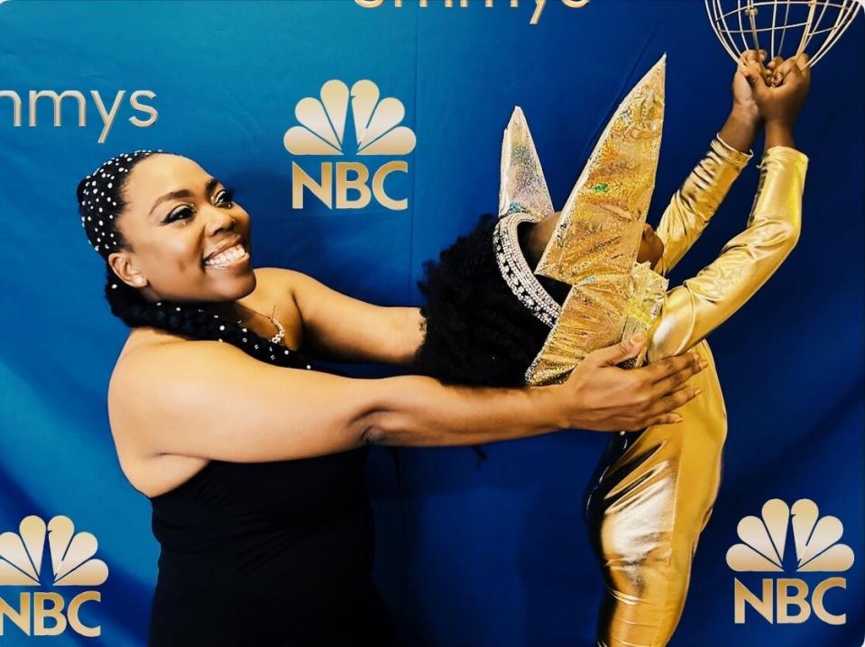 They even recreated a step and repeat! (Tanikia Thompson-Carpenter)