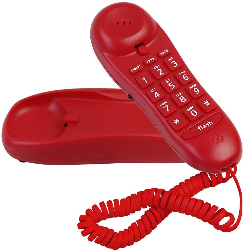Slimline Red Colored Phone