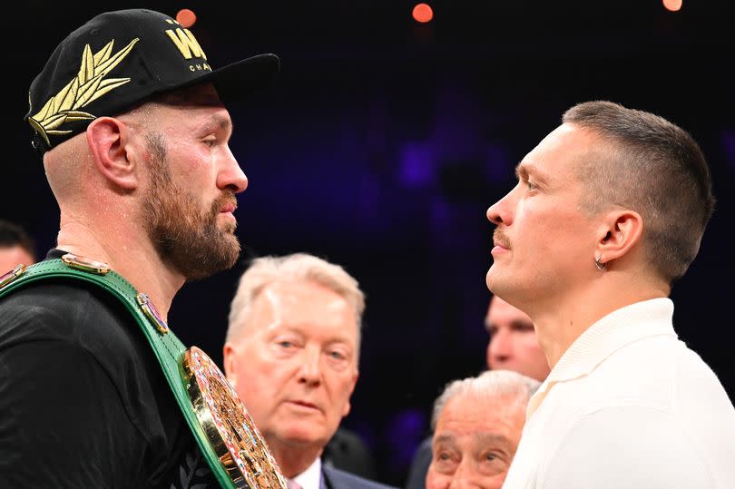 Tyson Fury and Oleksandr Usyk are due to face off in May -Credit:Justin Setterfield/Getty Images