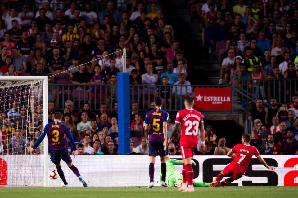 Stuani scored either side of half-time. (Getty Images)