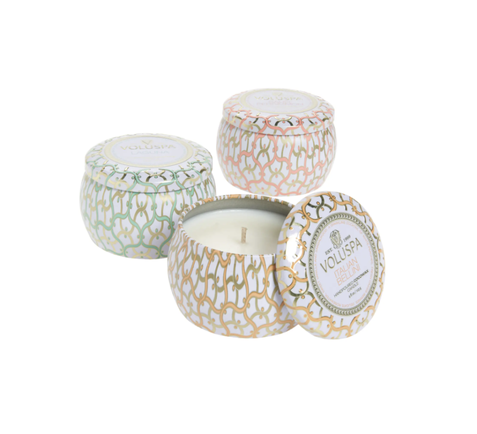 Voluspa Maison Blanc Mini Tin Candle Trio (Photo via Nordstrom)