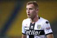 PARMA, ITALY - JUNE 28: Parma Calcio's Swedish midfielder Dejan Kulusevski during the Serie A match between Parma Calcio and FC Internazionale at Stadio Ennio Tardini on June 28, 2020 in Parma, Italy. (Photo by Jonathan Moscrop/Getty Images)