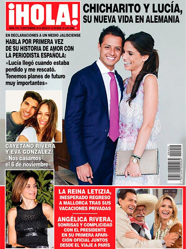 Esta semana en ¡HOLA! México, Javier 'Chicharito' Hernández habla por  primera vez de su historia de amor con Lucía Villalón