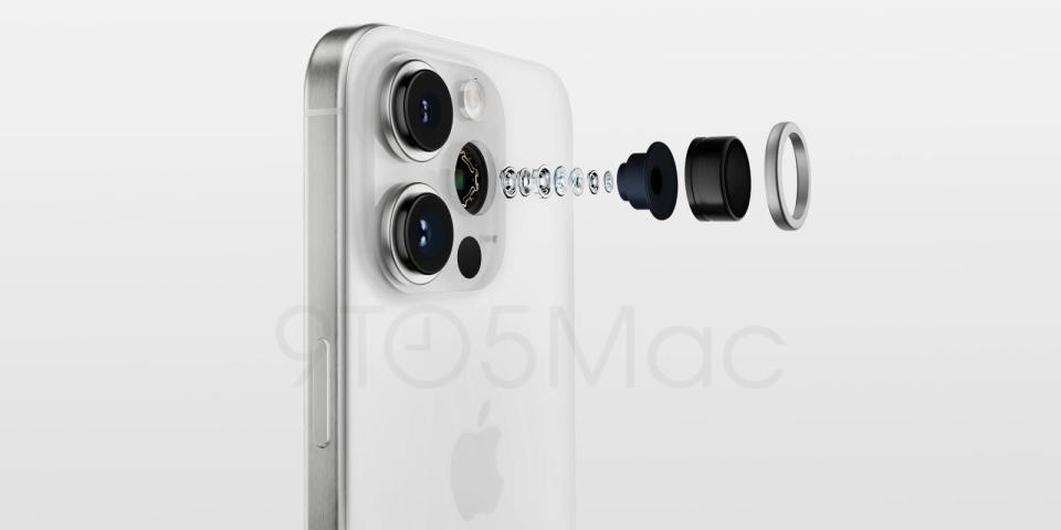 The iPhone 15 Pro is rumored to be equipped with a periscope lens to enhance the ability of telephoto shooting.  (Picture / flip from 9to5mac)