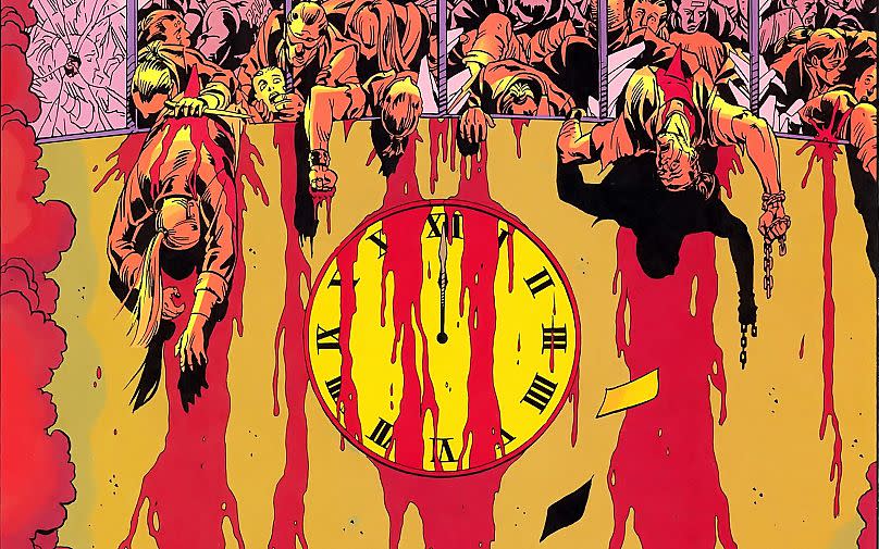 Extrait du roman graphique Watchmen d'Alan Moore et Dave Gibbons