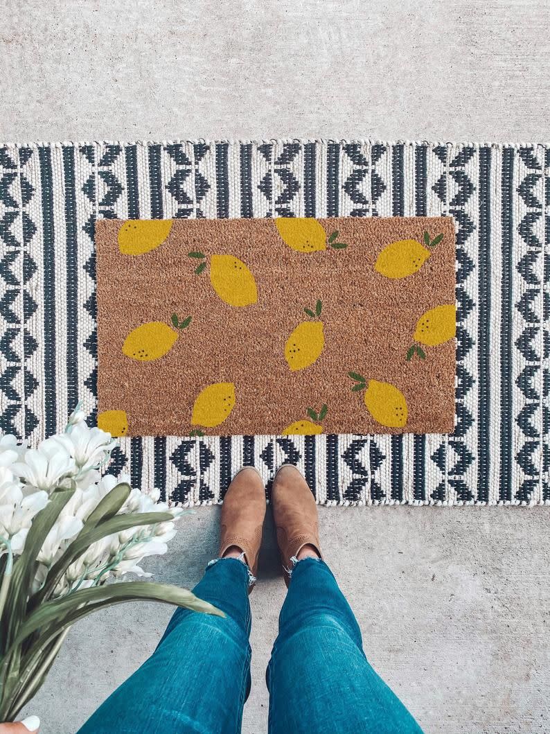 7) Lemon Doormat