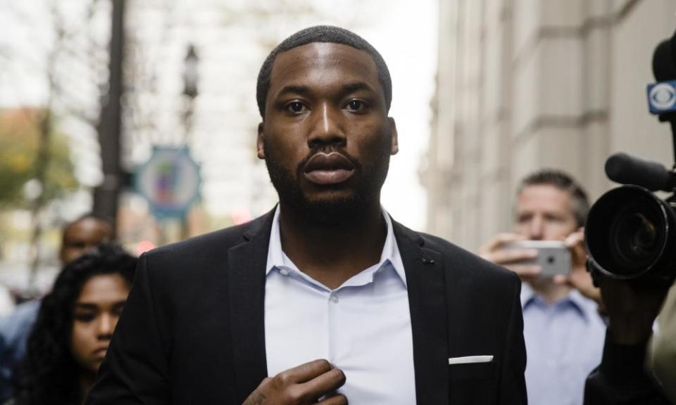 Meek Mill in November 2017. His case attracted a wave of attention for how the criminal justice system treats black people.